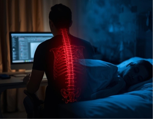 Smart Working e Mal di Schiena: Come il Riposo Notturno Corregge le Posture del Giorno